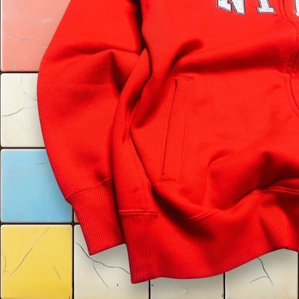 Nike Red Full Zip Track Jacket Men's Size Large Athletic Casual Wear - Picture 5 of 5
